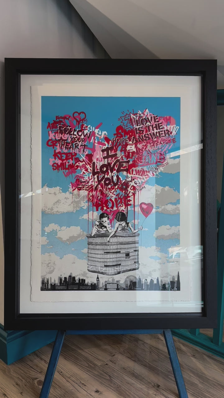 Love Lifts Us Up by Mr Brainwash