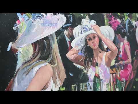 A video of Sherree Valentine Daines Champagne At Ascot
