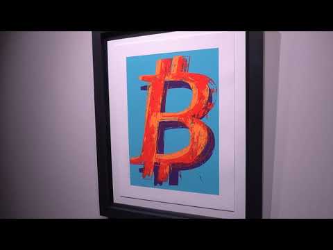 Bitcoin (Blue) by Mr Brainwash