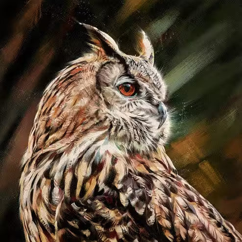 A Debbie Boon limited edition of an owl , the title is The Scholar