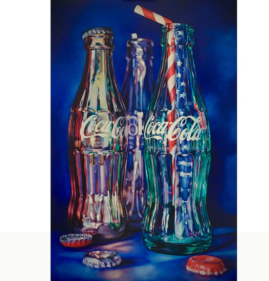 Blue and Gold Coke by Kate Brinkworth