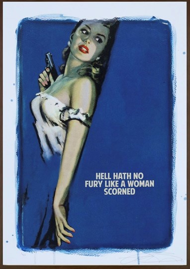 Hell Hath No Fury Like A Woman Scorned (Blue) by The Connor Brothers